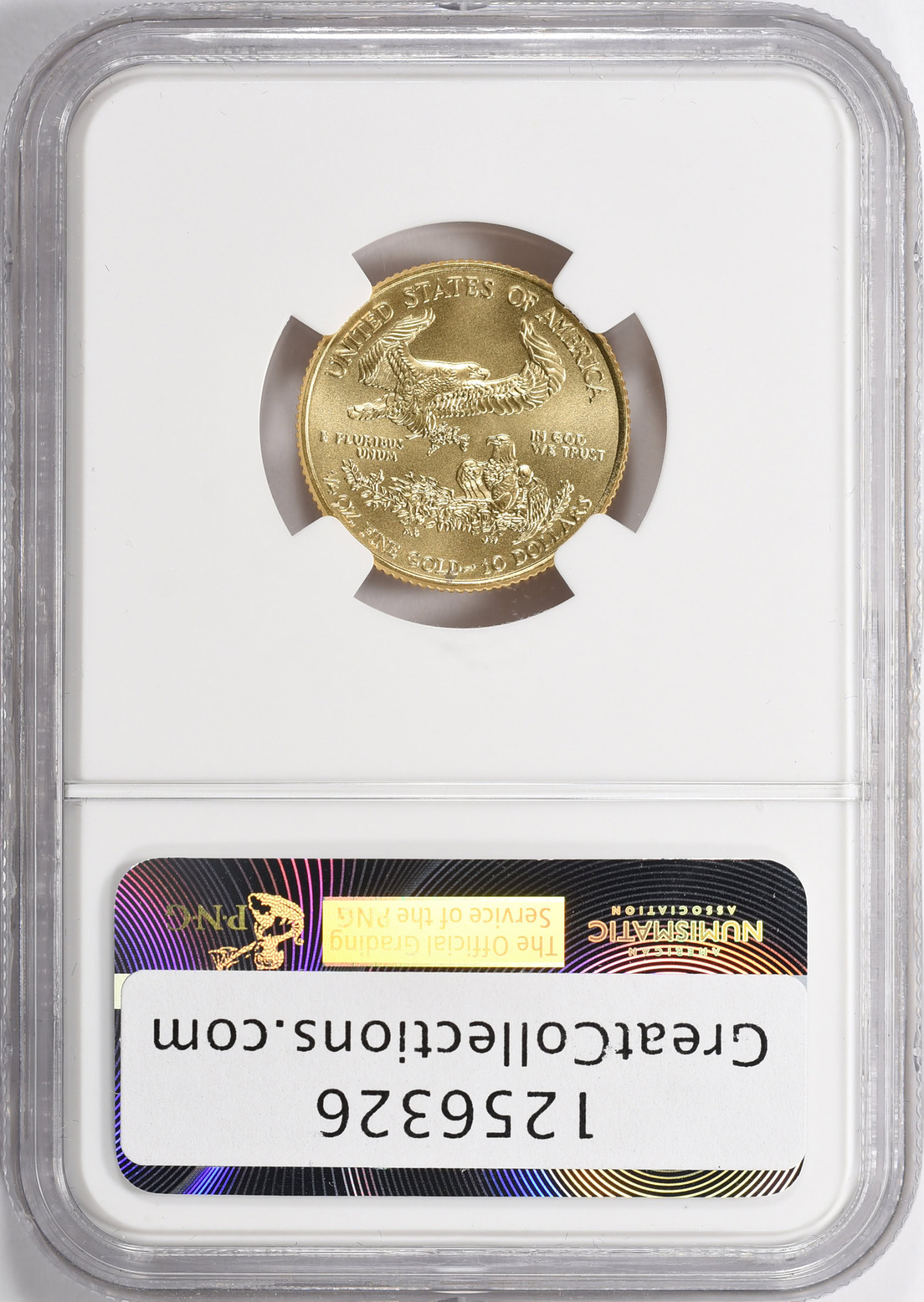 2015 10 QuarterOunce Gold American Eagle NGC MS70 (Angela M