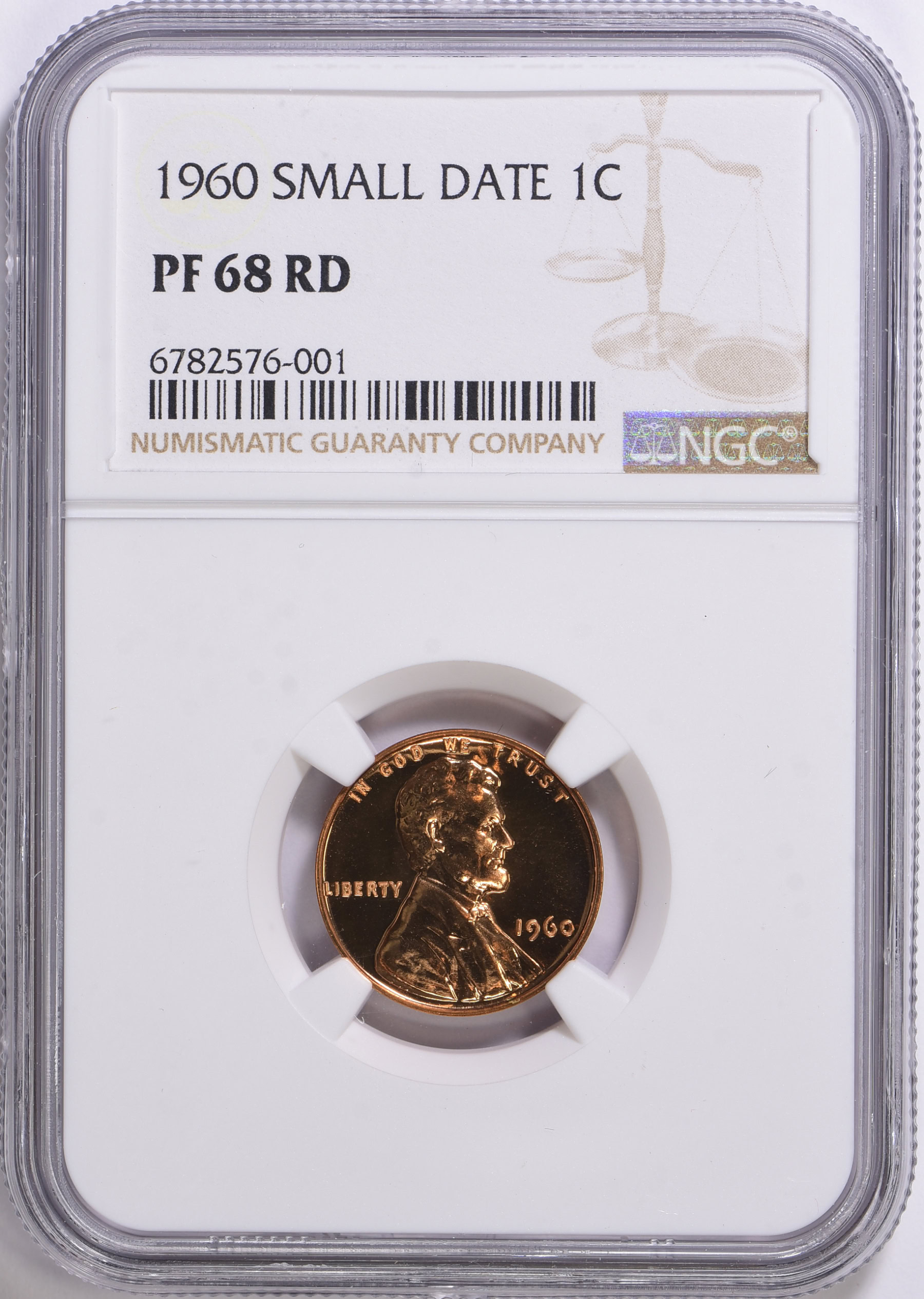 1960 Lincoln Cent Small Date NGC Proof-68 RD (Item 1613809 ...