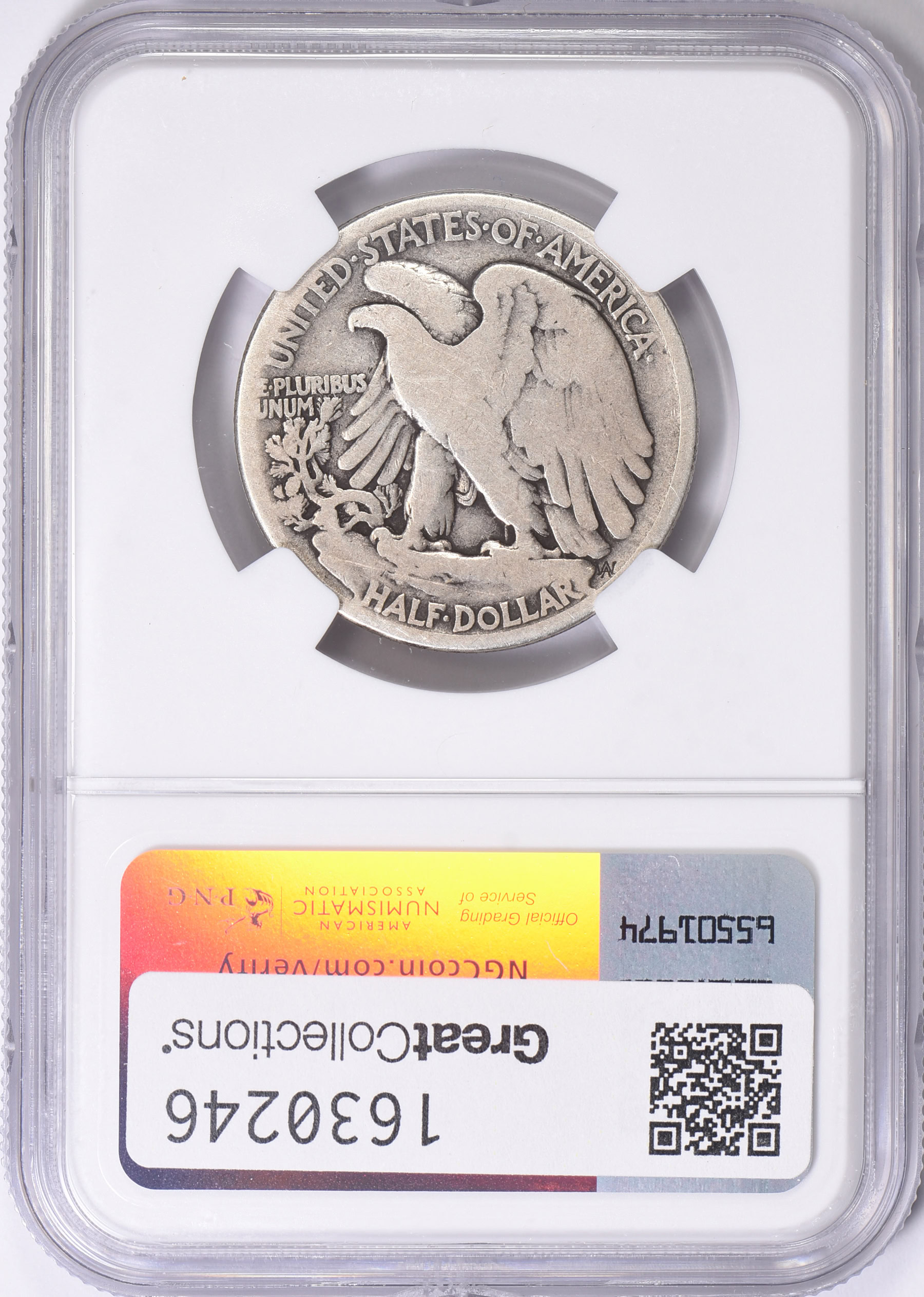 1916-S Walking Liberty Half Dollar NGC Good Details (Item 1630246 ...