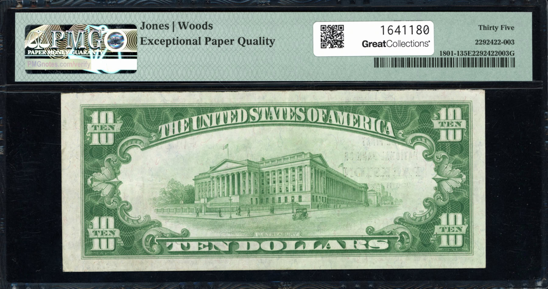 Fr. 18011 Parkston, South Dakota 1929 Type 1 The First National Bank