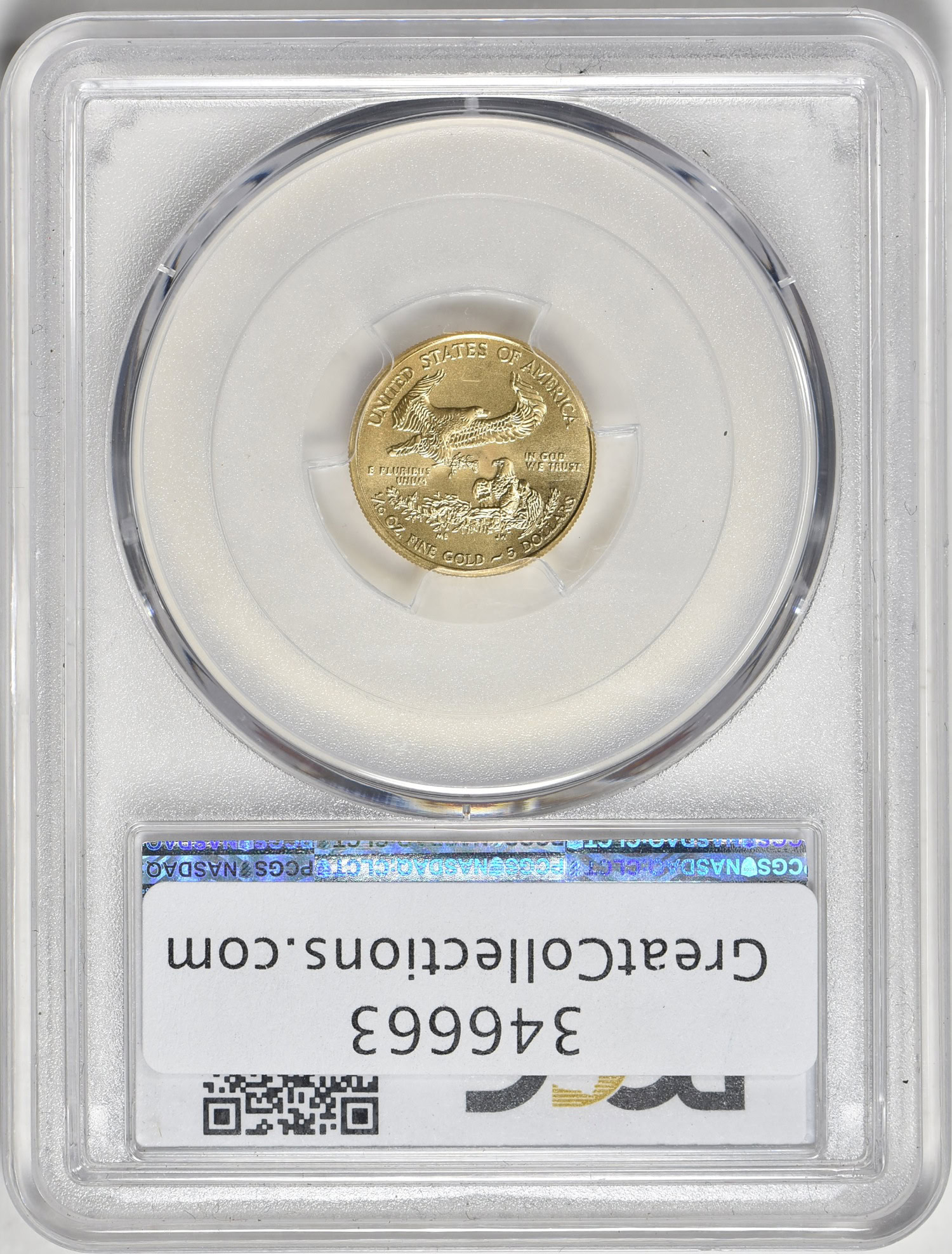 2014 5 TenthOunce Gold American Eagle Narrow Reeds PCGS MS70 (Item