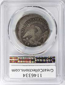 Mint Error 1809 Capped Bust Half Dollar Struck 15% Off Center PCGS