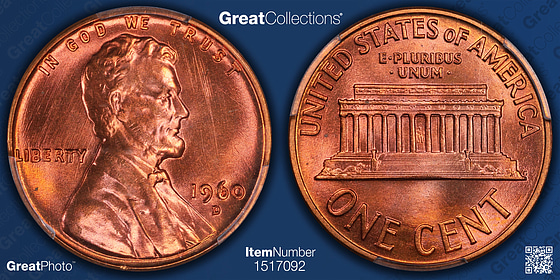 1960-D Lincoln Cent Small Date PCGS MS-68 RD (Item 1517092