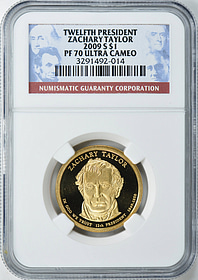 PCGS PR70DCAM 2009S 第12代大統領 ザカリー・テイラー PCGS PR70DCAM 2009S 第12代大統領 ザカリー・テイラー 2009 - S