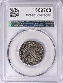 Great Britain 1569 Silver 6 Pence of Elizabeth I Coronet Privy