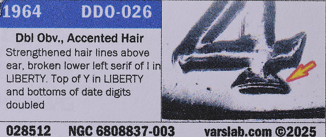 ADA セット　廃盤プレミア品等　レア 1964 Kennedy Half Dollar Accented Hair First Day of Issue NGC