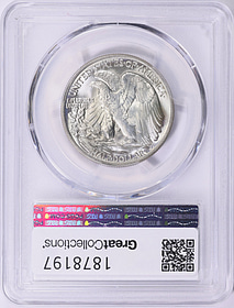 1946 Walking Liberty Half Dollar Doubled Die Reverse PCGS MS-67