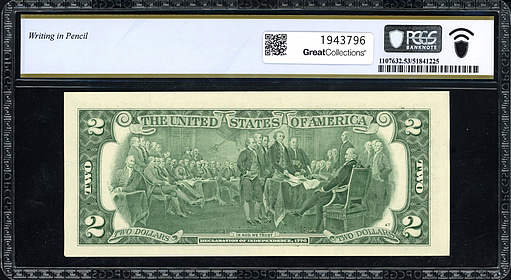 Fr. 1940-C (CA Block) 2013 $2 Philadelphia Federal Reserve Note ...