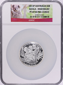 Australia 2013-P Silver $8 Koala High Relief KM-2044 NGC Proof-69