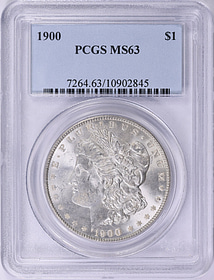 1900 Morgan Silver Dollar PCGS MS-63 (Item 2011242