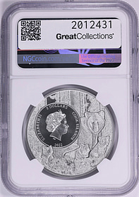 Cook Islands 2022 Colorized Silver $5 U.S. State Animal Series New