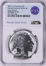 Ascension Island 2024 Silver $1 (From Damstra Fractional Buffalo