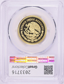 Mexico 2018-Mo Gold 1/2 Onza Libertad KM-674 PCGS Proof-70 DCAM