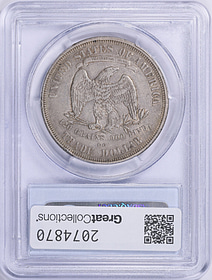 1875-CC Trade Silver Dollar PCGS XF-45 (CAC Green) (Item 2074870