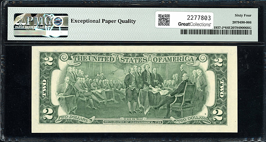 Fr. 1937-J* (J* Block) 2003 $2 Kansas City Federal Reserve Star Note ...